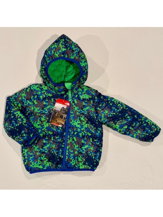 The North Face Other - New The North Face Perrito Jacket Boys 18-24M Krypton Green Quilted Reversible
